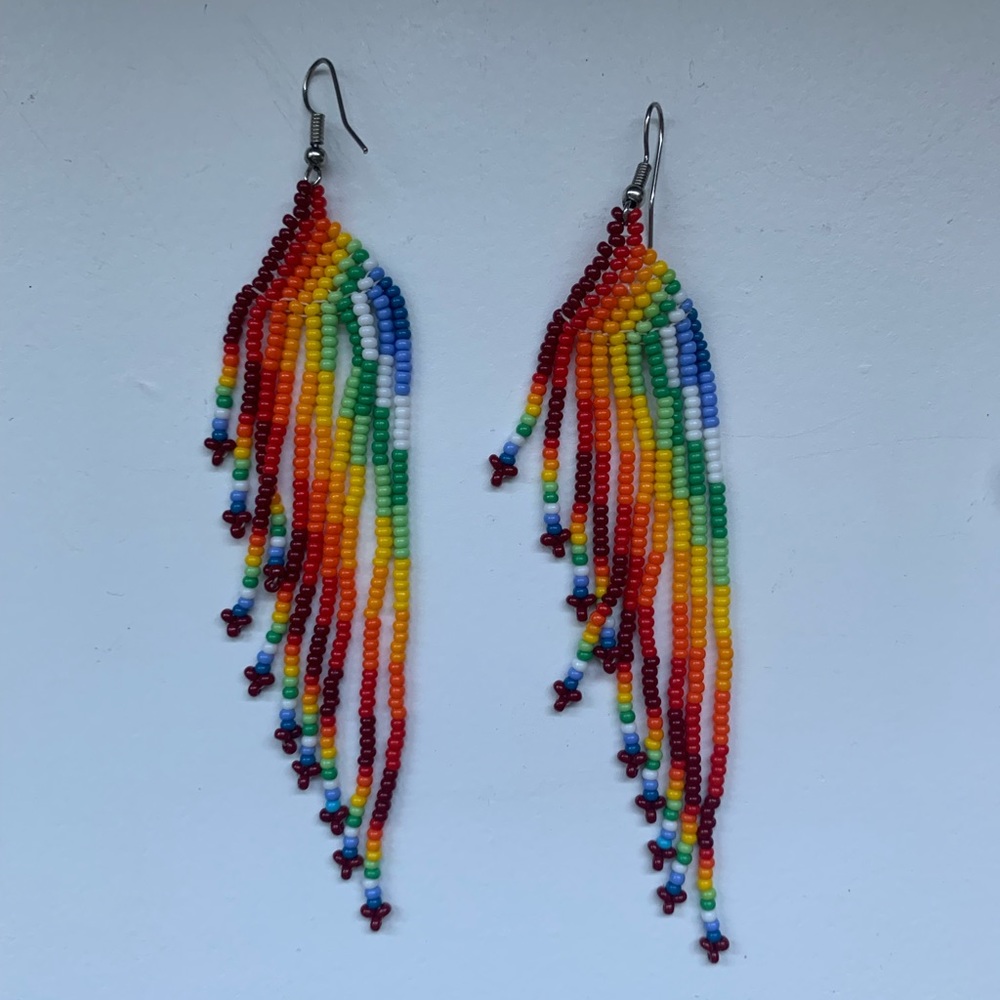 Boho beaded earrings